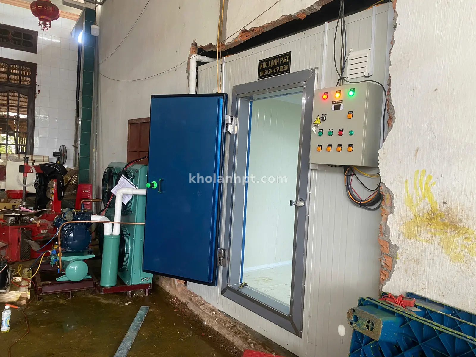 Thi công kho lạnh sầu riêng tại Đắk Lắk