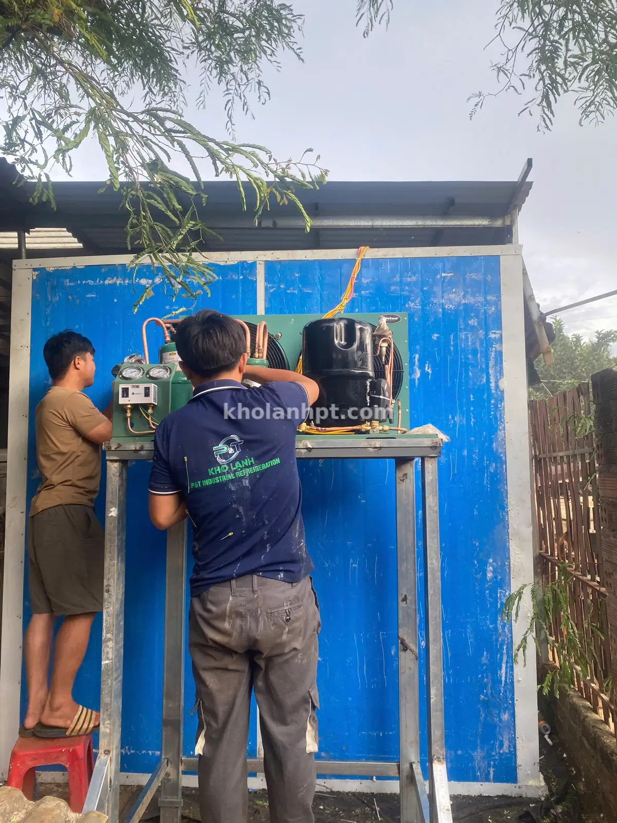 Kho lạnh mini sau khi hoàn thiện